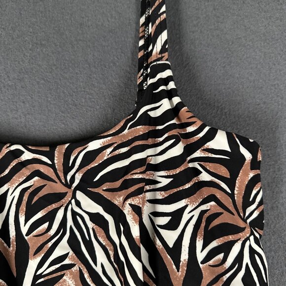 Byron Blue Australia Womens 12 US 1 Piece Scoop Neck Tankini Swim Suit - Picture 4 of 11